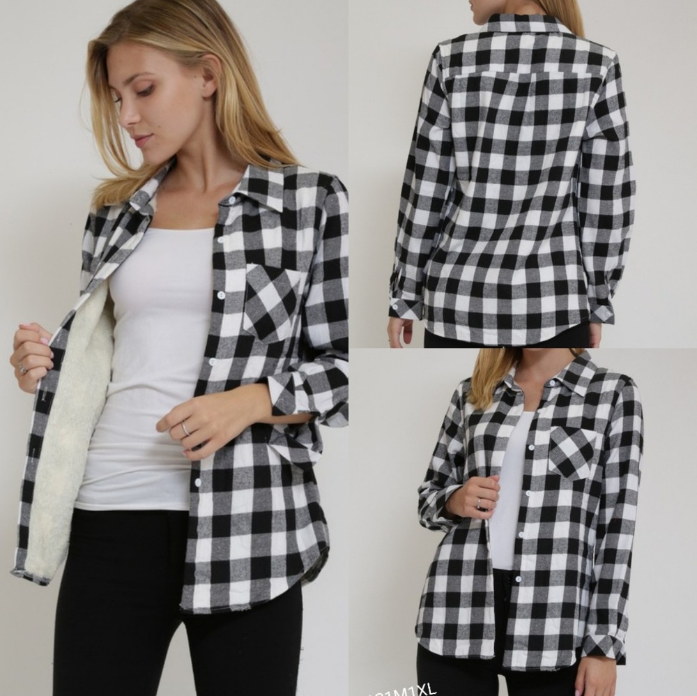 1Funky Button Up Plaid